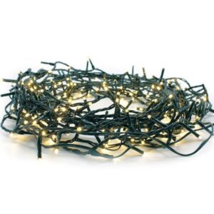 Aca Xmas Lighting Λαμπάκια LEDs 100τεμ σε Σειρά 4,95μέτρα με 8 Λειτουργίες IP44 με Πράσινο Καλώδιο 220-240V AC / 31V DC - Θερμό Λευκό