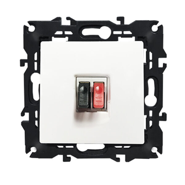 Acaelec Prime Μηχανισμός Πρίζα Ηχείων Μονή 36-230V IP20 Λευκή