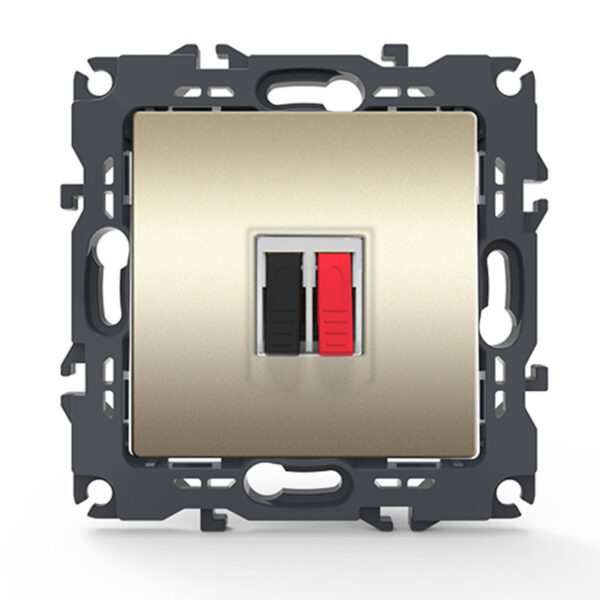 Acaelec Prime Μηχανισμός Πρίζα Ηχείων Μονή 36-230V IP20 Σαμπανιζέ