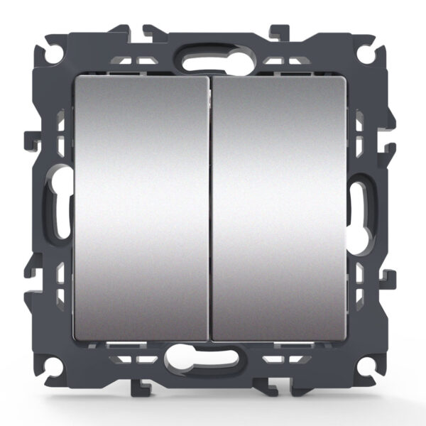 Acaelec Prime Μηχανισμός Διακόπτη A/R K/R 10AX Αλουμίνιο Ματ