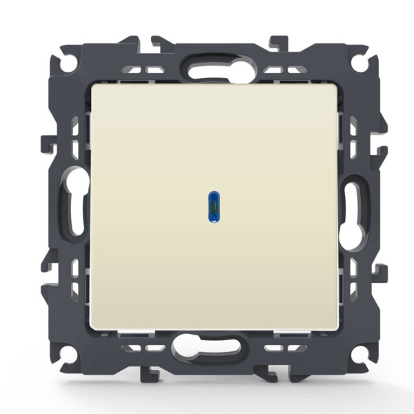 Acaelec Prime Μηχανισμός Διακόπτη A/R με Λυχνία LED Ελέγχού 10AX Ιβουάρ