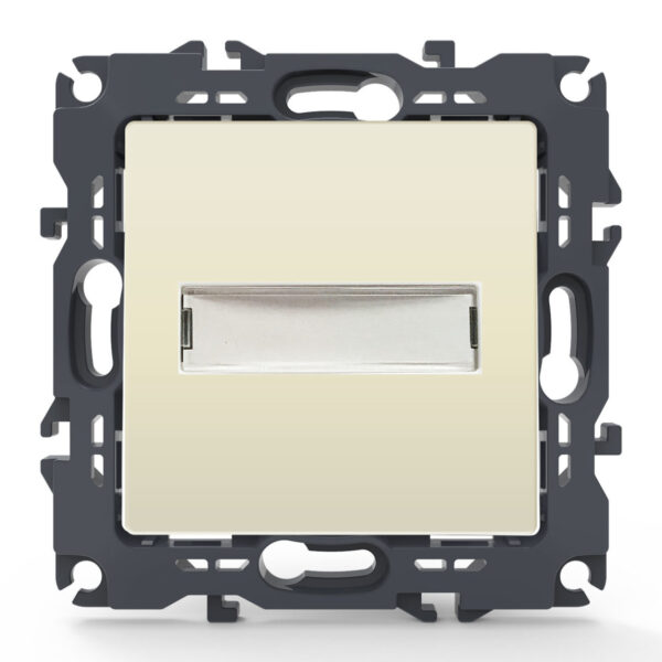 Acaelec Prime Μηχανισμός Κουδούνι με Επιγραφή και Λυχνία LED (12Vac) 10A Ιβουάρ