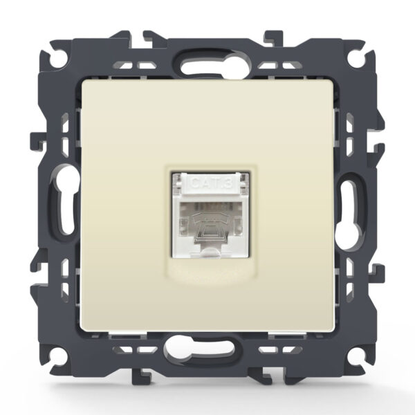 Acaelec Prime Μηχανισμός Πρίζα Τηλεφώνου RJ11 Ιβουάρ
