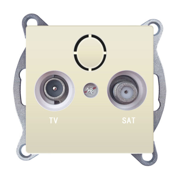 Acaelec Prime Μηχανισμός Πρίζα TV+SAT Τερματική Ιβουάρ