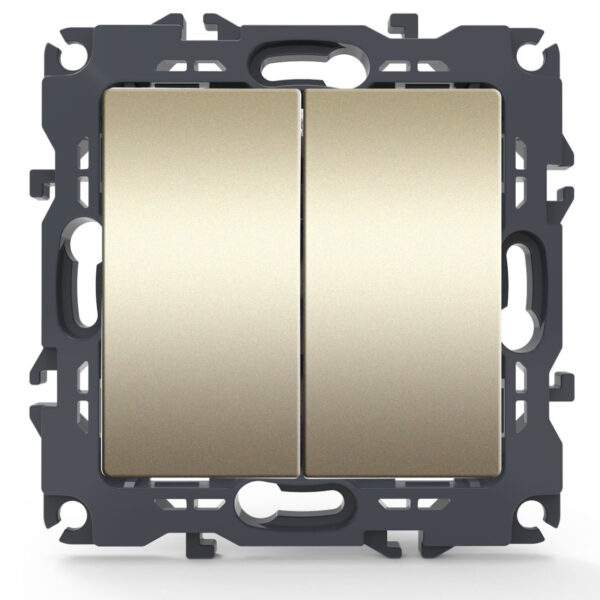 Acaelec Prime Μηχανισμός Διακόπτη A/R K/R 10AX Σαμπανιζέ Ματ