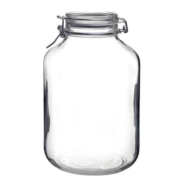 Bormioli Γυάλινο Βάζο Αποθήκευσης με Κλιπ Fido 4000ml