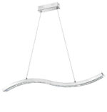 Κρεμαστό φωτιστικό ράγα Nova Luce Rocia LED 29W χρώμιο