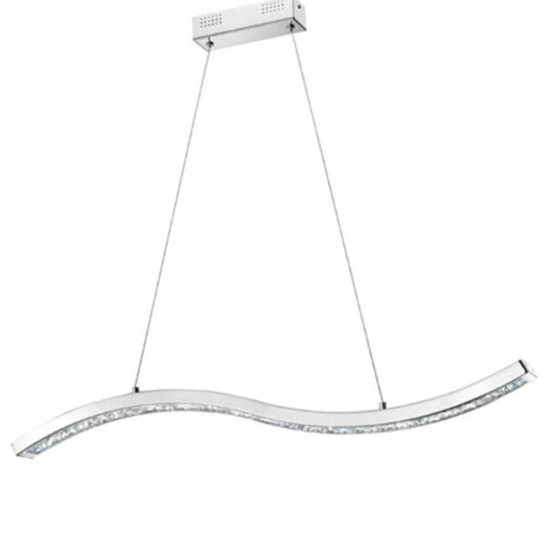 Κρεμαστό φωτιστικό ράγα Nova Luce Rocia LED 29W χρώμιο
