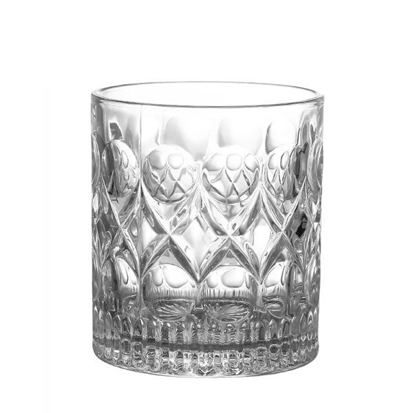 Home Style Σετ 6 Γυάλινα Ποτήρια Ουίσκι Vintage 300ml