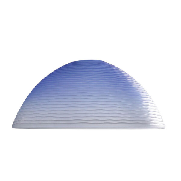 Viokef Γυαλί Μονόφωτο Wave Φ34cm Σιέλ με Λευκό για Ντουϊ Ε27