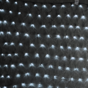 Aca Xmas 240 LED Δίχτυ, Ψυχρό Λευκό, Αντάπτορας (36V DC) & Επεκτάσιμη έως 3 Σετ, IP44, 200x150 cm, Πράσινο Καλώδιο