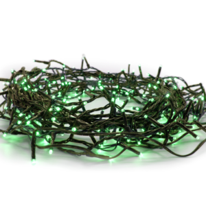 Aca Xmas Χριστουγεννιάτικη Σειρά με 300 LED Λαμπάκια (Ανά 5 cm), Πράσινο, Αντάπτορας (31V DC) & 8 Προγράμματα, IP44, 15 m, Πράσινο Καλώδιο
