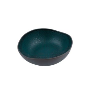HFA Πιάτο Βαθύ Πορσελάνης Granite Πετρόλ 18,7x17,5x6,5cm