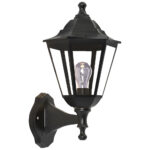 Απλίκα εξωτερικού χώρου it-Lighting Redfish E27 μαύρη με προστασία IP44