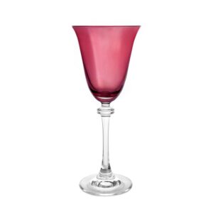 CRYSTAL BOHEMIA Σετ 6 Ποτήρια Κρασιού Κολωνάτα Asio/Bordeaux, 185ml