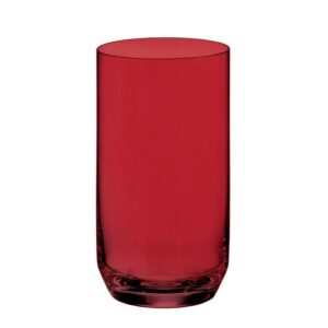 CRYSTAL BOHEMIA Σετ 6 Ποτήρια Σωλήνα, 400ml, Ara Red