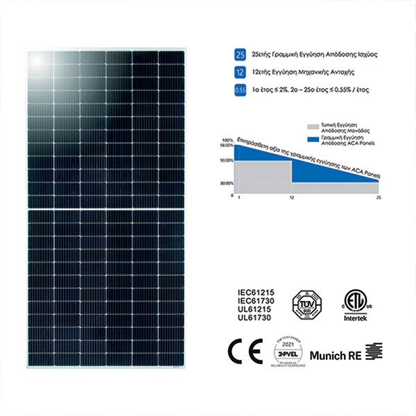 monokrystalliko-fotovoltaiko-panel-540w-24vdc-half-cell-ip68-tuv Μονοκρυσταλλικό φωτοβολταϊκό πάνελ 540W – 24VDC, Half-Cell, IP68, TUV SUD πιστοποίηση, υψηλή απόδοση, διαστάσεις 2279x1134x35mm.