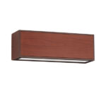 Ηλιακή απλίκα εξωτερικού χώρου NOVA LUCE 9030584 2W IP65 με αισθητήρα, σειρά Brown, φινίρισμα corten