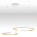Κρεμαστό φωτιστικό NOVA LUCE GREAMY LED 49W Sandy White, Dimmable 3000K, IP20. Μοντέρνος σχεδιασμός & υψηλή φωτεινότητα για κάθε χώρο.