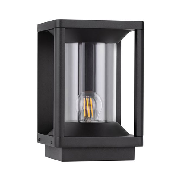 nova-luce-kolonaki-exoterikou-9030606-e27-ip65 Κολωνάκι εξωτερικού χώρου NOVA LUCE 9030606 E27 IP65 από ανθρακί αλουμίνιο και πολυκαρβονικό