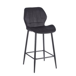 DYLAN BLACK VELVET ΥΦΑΣΜΑ 65εκ. ΣΚΑΜΠΟ ΜΕΤΑΛΛΙΚΟ 46X45X65-95εκ.